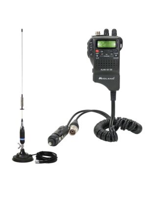 Kit Statie radio CB Midland Alan 42 DS + Antena PNI S75 cu magnet