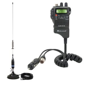 Kit Statie radio CB Midland Alan 42 DS + Antena PNI S75 cu magnet