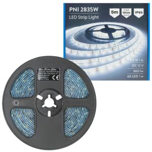 Banda LED PNI 2835W, alb rece