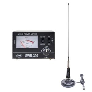 Antena CB PNI LED 2000 si reflectometru pentru masurare SWR