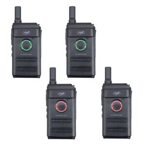 Kit 4 statii radio portabile PNI PMR R10 PRO, 446MHz, 0.5W, 16 canale programabile, 16 PMR si tonuri 50 CTCSS si 104 DCS