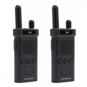 Kit 2 statii radio portabile PNI PMR R60 446MHz, 0.5W, 16 canale programabile, 16 PMR si tonuri 50 CTCSS si 104 DCS, Sca