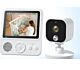 Video Baby Monitor PNI BM280 ecran 2.8 inch wireless 2.4 Ghz, senzor temperatura, VOX, vedere nocturna