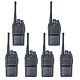 Kit 6 statii radio portabile PNI PMR R15 0.5W, 16 canale programabile, 16 PMR si tonuri 50 CTCSS si 104 DCS, ASQ, TOT, m